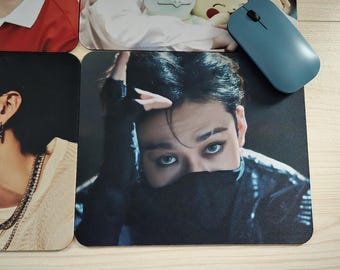 Bang Chan K-Pop Idol Mousepads, Stray Kids Desk Mouse Pad, SKZ Cute Office Space Decor, Smooth Fabric Mousepad, Choose Your Favorite