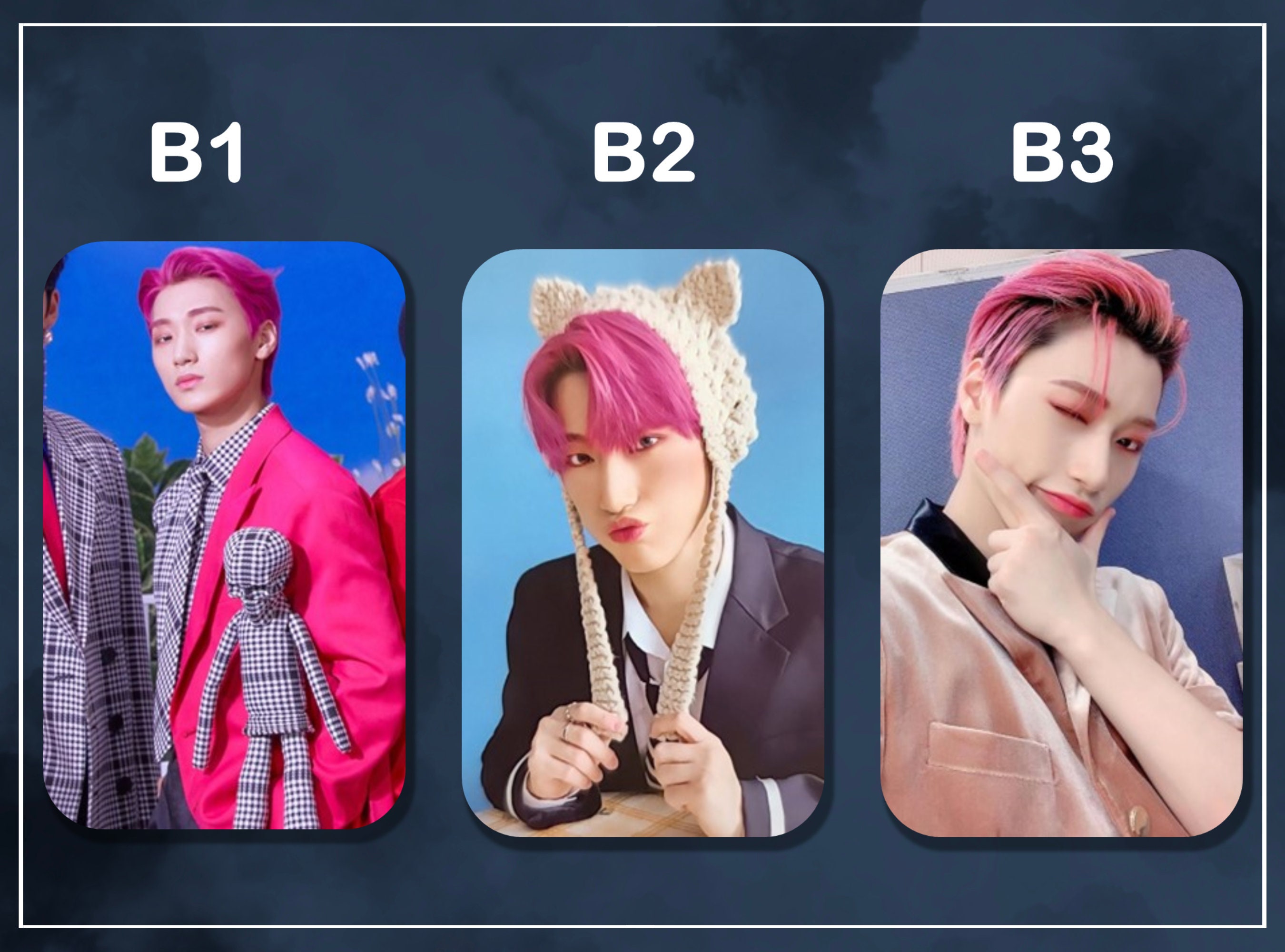 Ateez San Pink Photocards, Memorable Moments Collectibles, Stan