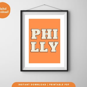 PHILLY Digital Wall Art, Sports Digital Wall Art, Digital Wall Art, Printable Wall Art, Flyers Wall Art, Philadelphia Flyers, Ice Hockey