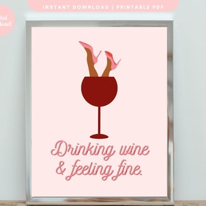 Arte digitale del bicchiere di vino, arte della parete digitale alla moda, arte della parete del dormitorio, stanza del college, arte della parete digitale, arte della parete stampabile