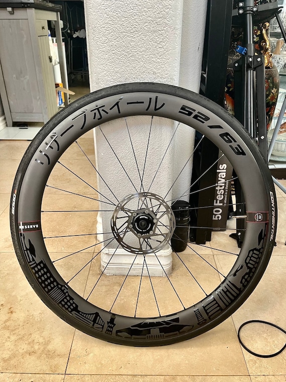Custom bicycle sale wheel decals
