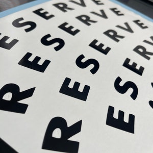 RESERVE Wheel Decals - 8 Pcs International Shipping takes 3-4 Weeks (est.)