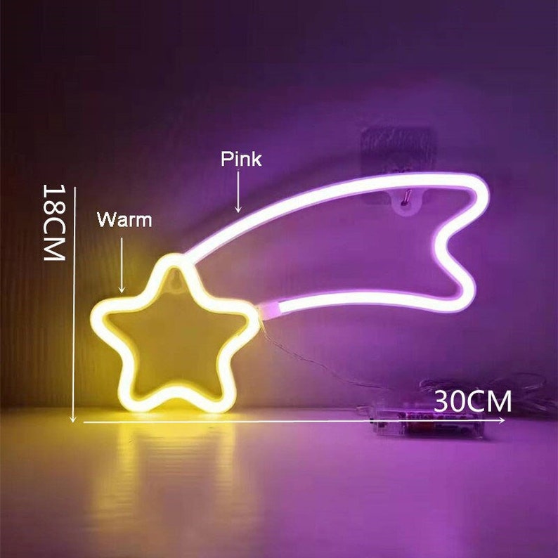 Neon Led Lights Sign Lightning Moon Neon Light Rainbow Cloud