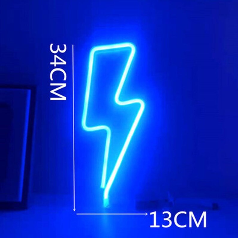 Neon Led Lights Sign Lightning Moon Neon Light Rainbow Cloud