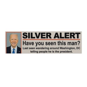 Help Find Missing Persons with Joe Biden Bumper Sticker - Spread Awareness and Support the Cause