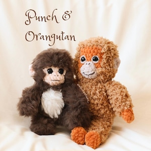 Punch Kun and His Orangutan Crochet Pattern Bundle