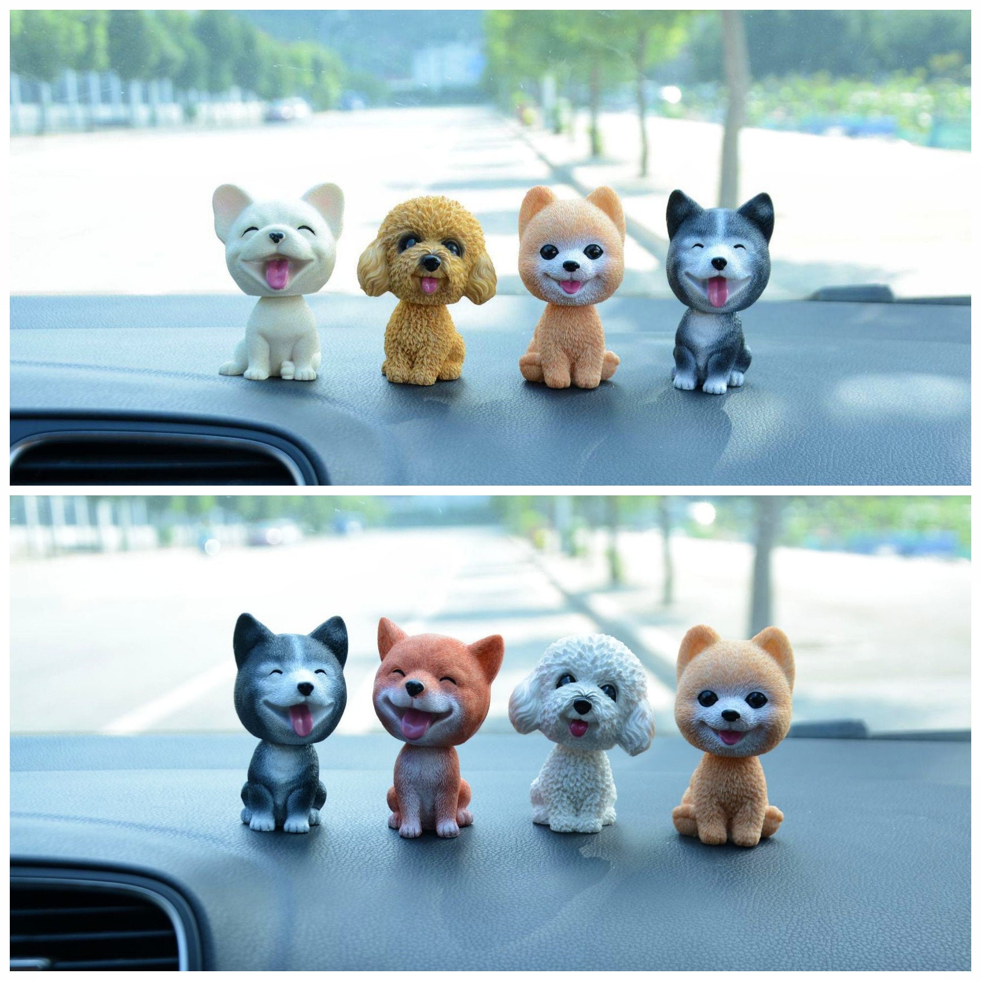 1pc Bobblehead Car Dashboard Decoration Shaking Butt Dog Figurine Resin  Cake Ornament Shaking Toys For Car, Home, Office Decoration