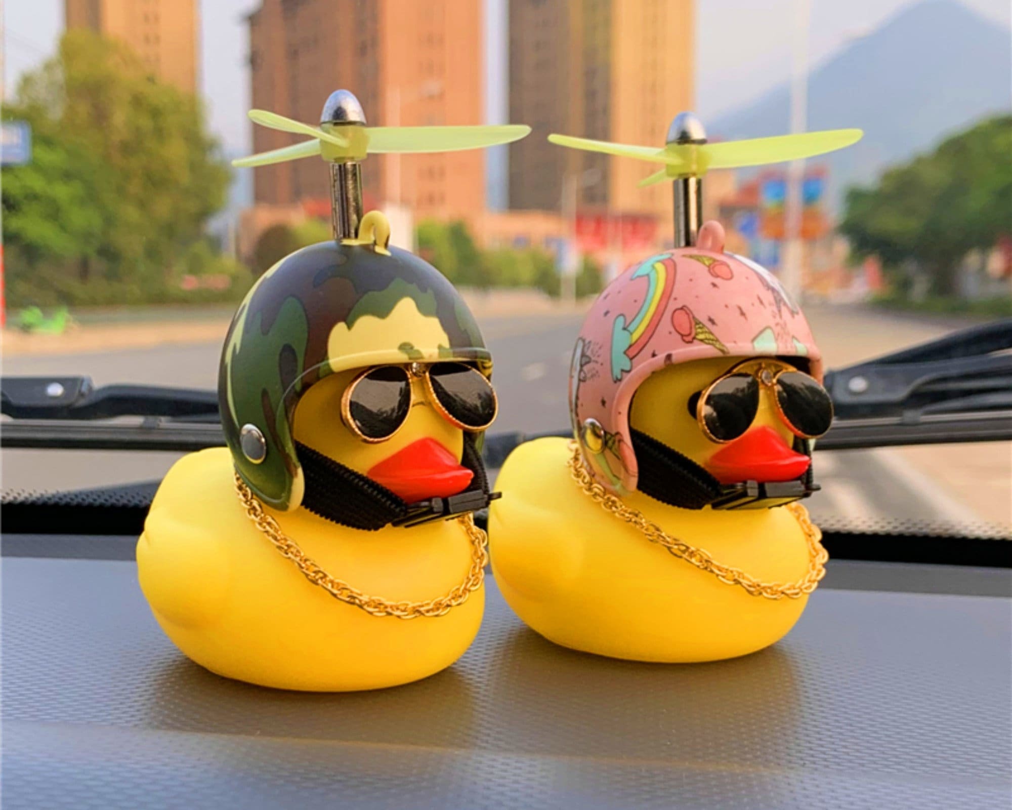 Cartoon Duck Design Car Ornament, Rubber Duck