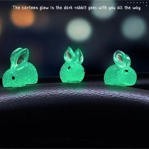 Glow in the Dark Bunny Car Interior Accessories-cute Car Ornament-car