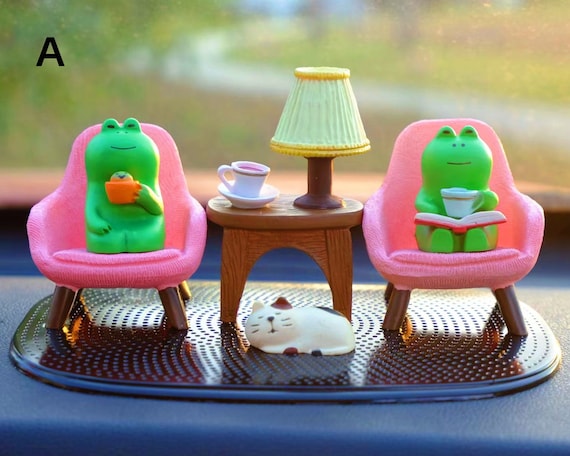 Mignon Animal Drôle Cadeau Décoration Voiture Accessoires Intérieur Frog  Cat Voiture Ornements Bureau Table Bibelot Voiture Décoration