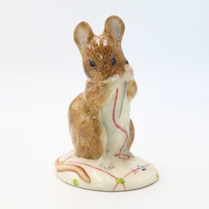 Vintage 1992 Royal Albert Beatrix Potter No More Twist | Little Mouse | Ceramic Figurine