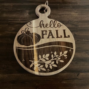 Hello Fall Pumpkin Sign