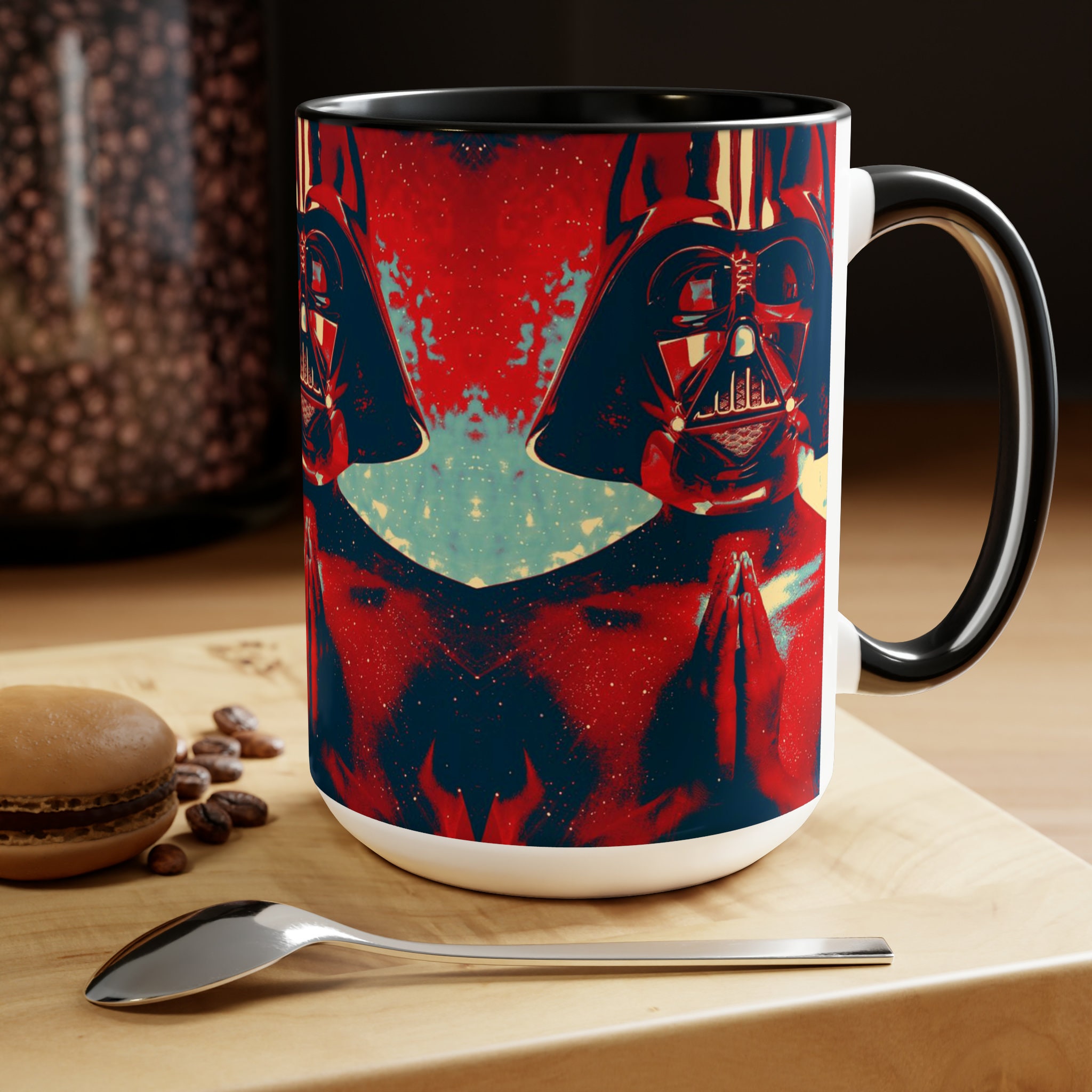 Star Wars Original Trilogy 24oz Coffee Tea Cup/Mug Skywalker, Yoda, Leia,  Vader