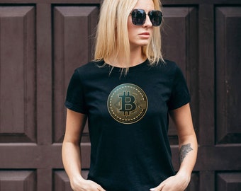 BitCoin T-Shirt, BitCoin Shirt, Zen T-shirt, Crypto Shirt, Yoga T-Shirt, Cryptocurrency, Spiritual Shirt, Boho T-Shirt, Gift