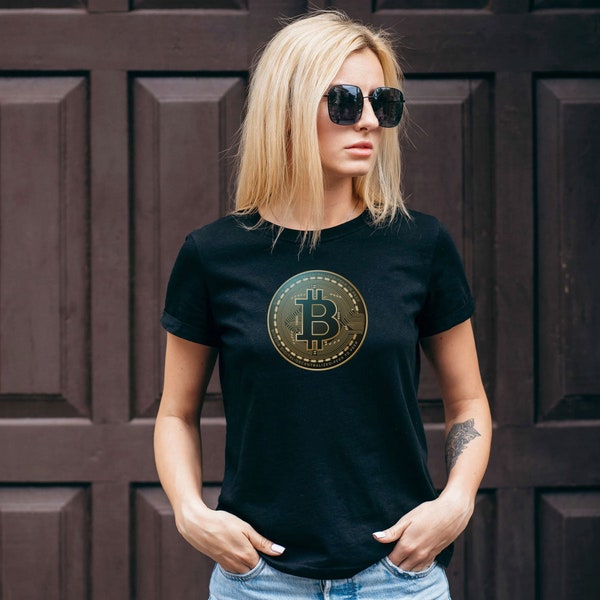 BitCoin T-Shirt, BitCoin Shirt, Zen T-shirt, Crypto Shirt, Yoga T-Shirt, Cryptocurrency, Spiritual Shirt, Boho T-Shirt, Gift