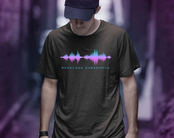 T-shirt renégat, chemise musique, chemise mélomane, T-shirt onde sonore, concertiste, cadeau professeur de musique, t-shirt musique femme, cadeau pour elle