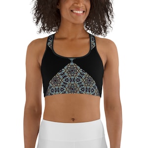 Sports Bra - Black Diamond