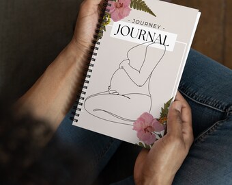 The Journey Journal- Lined Pregnancy & Surrogacy Spiral Notebook/Journal