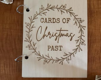 Libro delle cartoline di Natale passate, Porta biglietti di Natale, Ricordo dei biglietti di Natale, Album dei biglietti di Natale