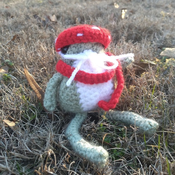 Mushroom Frog - Crochet Frog with Accessories