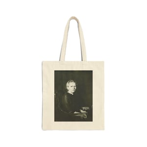 Marie Curie Cotton Canvas Tote Bag