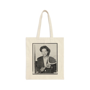 Althea Gibson Cotton Canvas Tote Bag