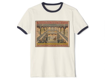 Vintage Amusement Institution :Unisex Cotton Ringer T-Shirt