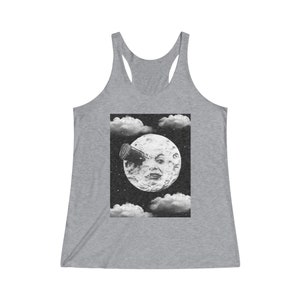 A Trip to the Moon (1902) , Georges Méliès :  Women's Tri-Blend Racerback Tank