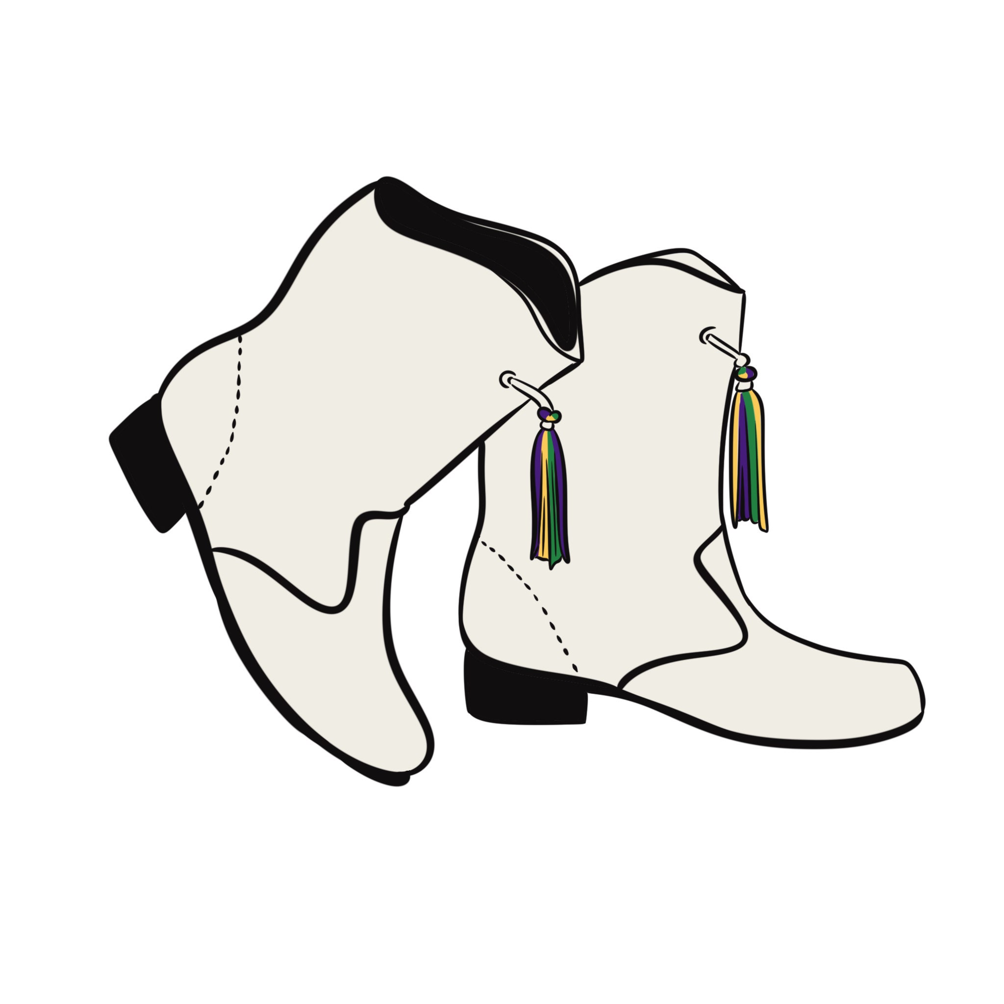 mardi gras marching boots