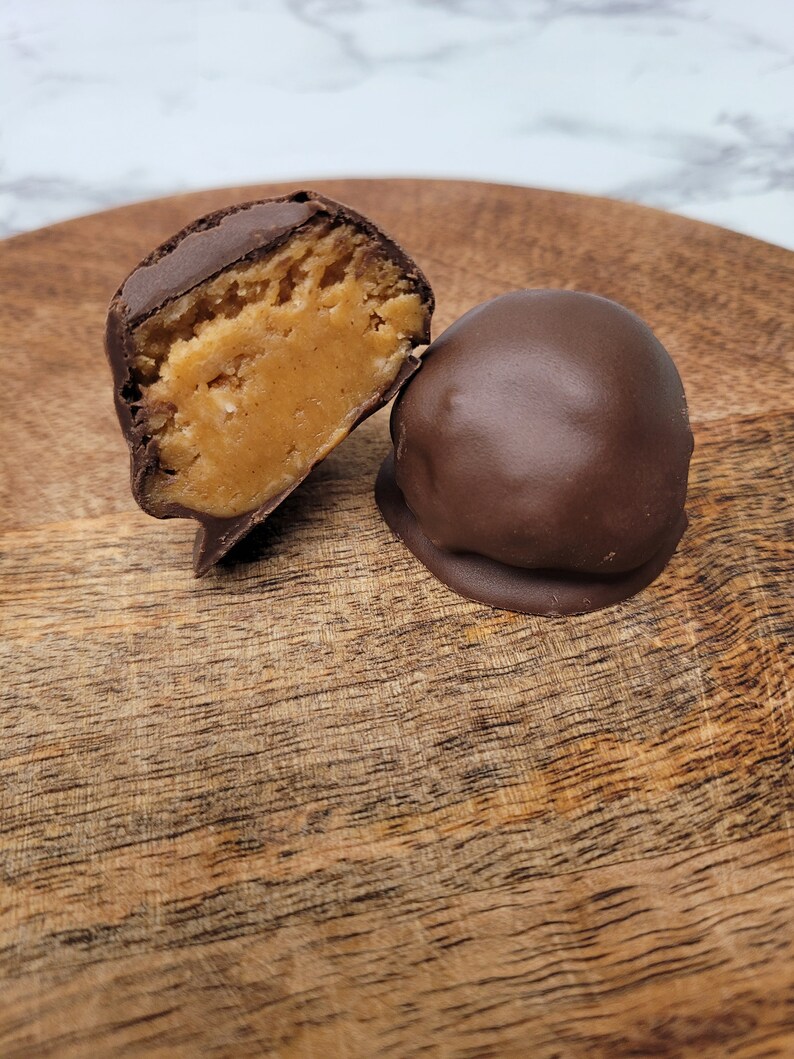 Chocolate Dipped Peanut Butter Balls 24. Etsy Canada