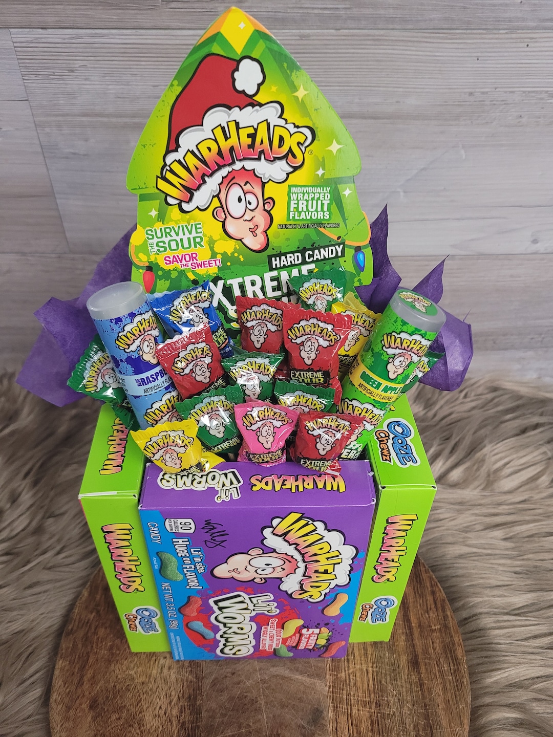 Warhead Sour Candy Bouquet Etsy Canada