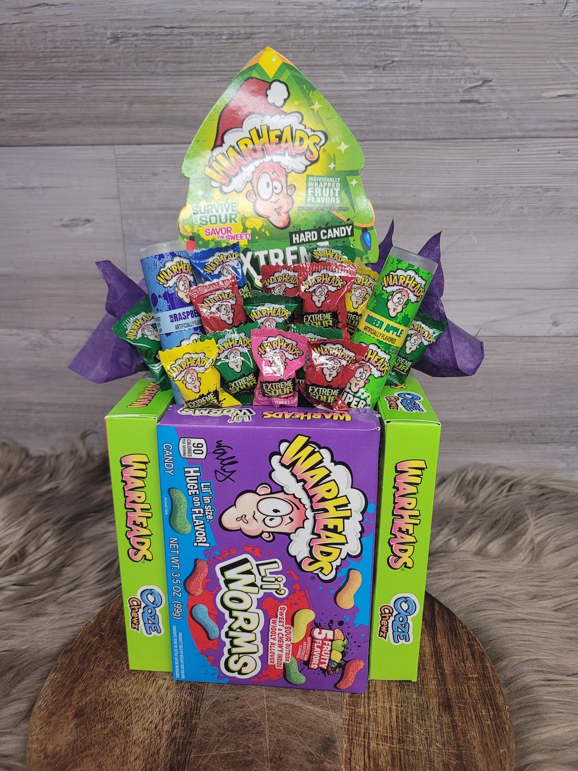 Warhead Sour Candy Bouquet Etsy Canada