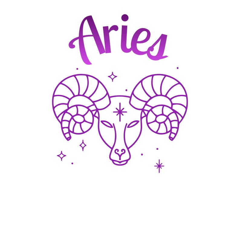 Aries SVG, Zodiac SVG, Aries Birthday SVG, Astrology Svg, Aries Png ...