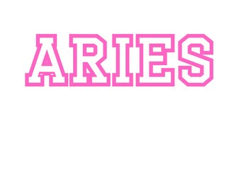 Aries SVG, Zodiac SVG, Aries PNG, Sublimation
