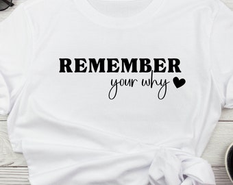 Remember Your Why SVG, Motivational SVG, Inspirational Quotes SVG
