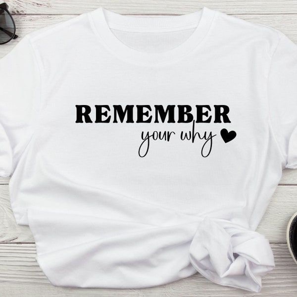 Remember Your Why SVG, Motivational SVG, Inspirational Quotes SVG