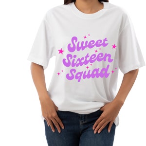 Sweet Sixteen Squad PNG, Sweet Sixteen PNG, Sweet 16 PNG, 16th Birthday, Instant Download