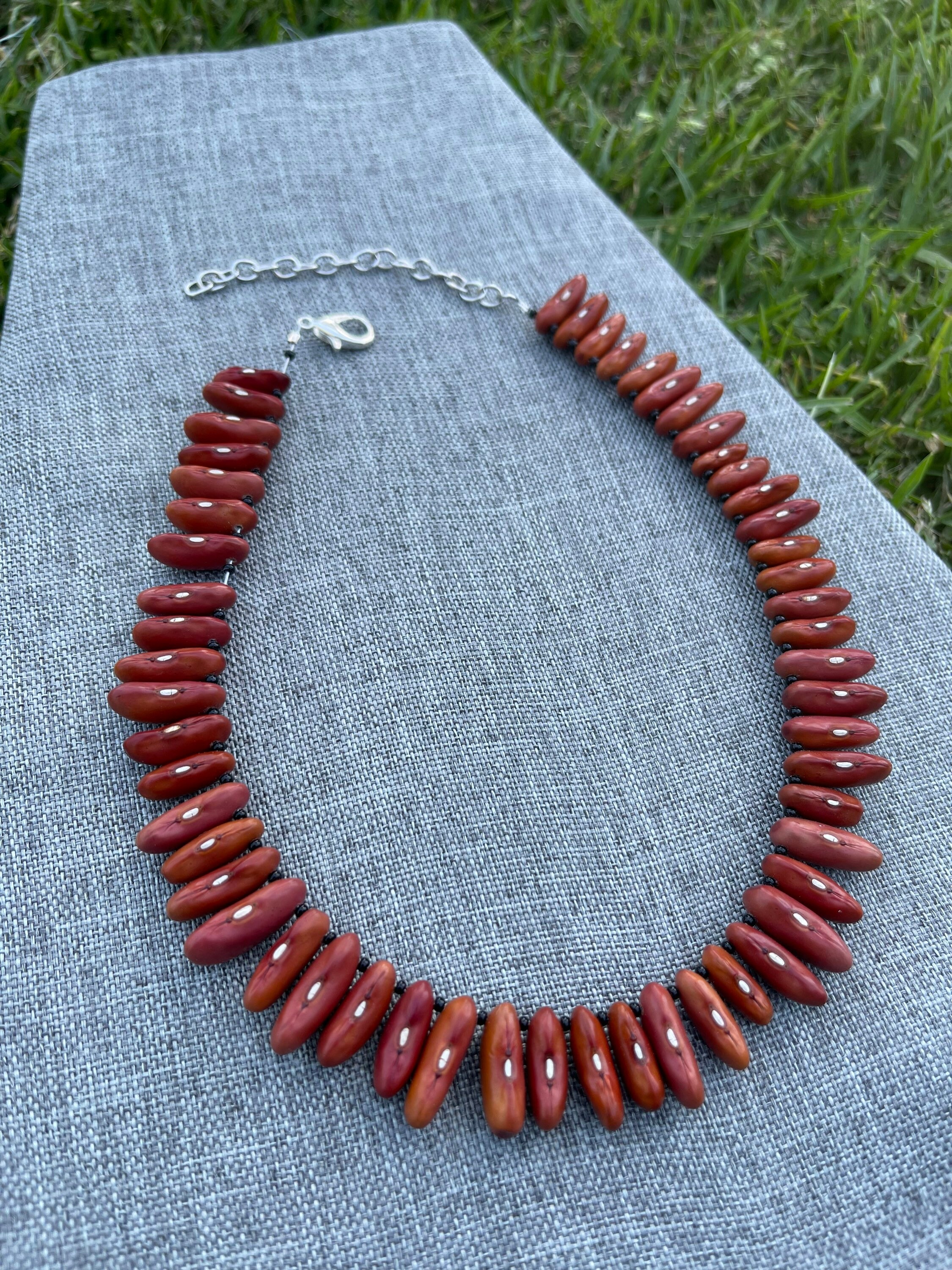 Lucky Bean Necklace Handmade Jewelry Bean Jewelry Etsy