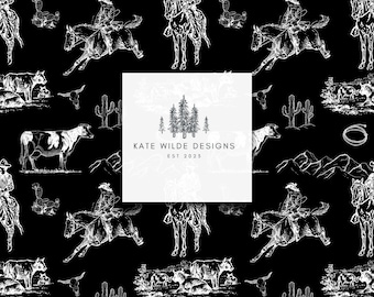 Vintage Western Pattern: Seamless Repeat File (Digital Download)