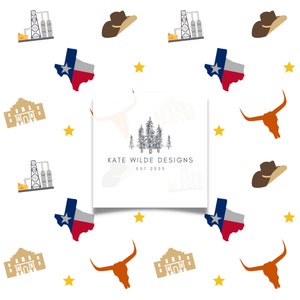 Texas Pattern: Seamless Repeat, Scrapbook Paper (Digital Download)