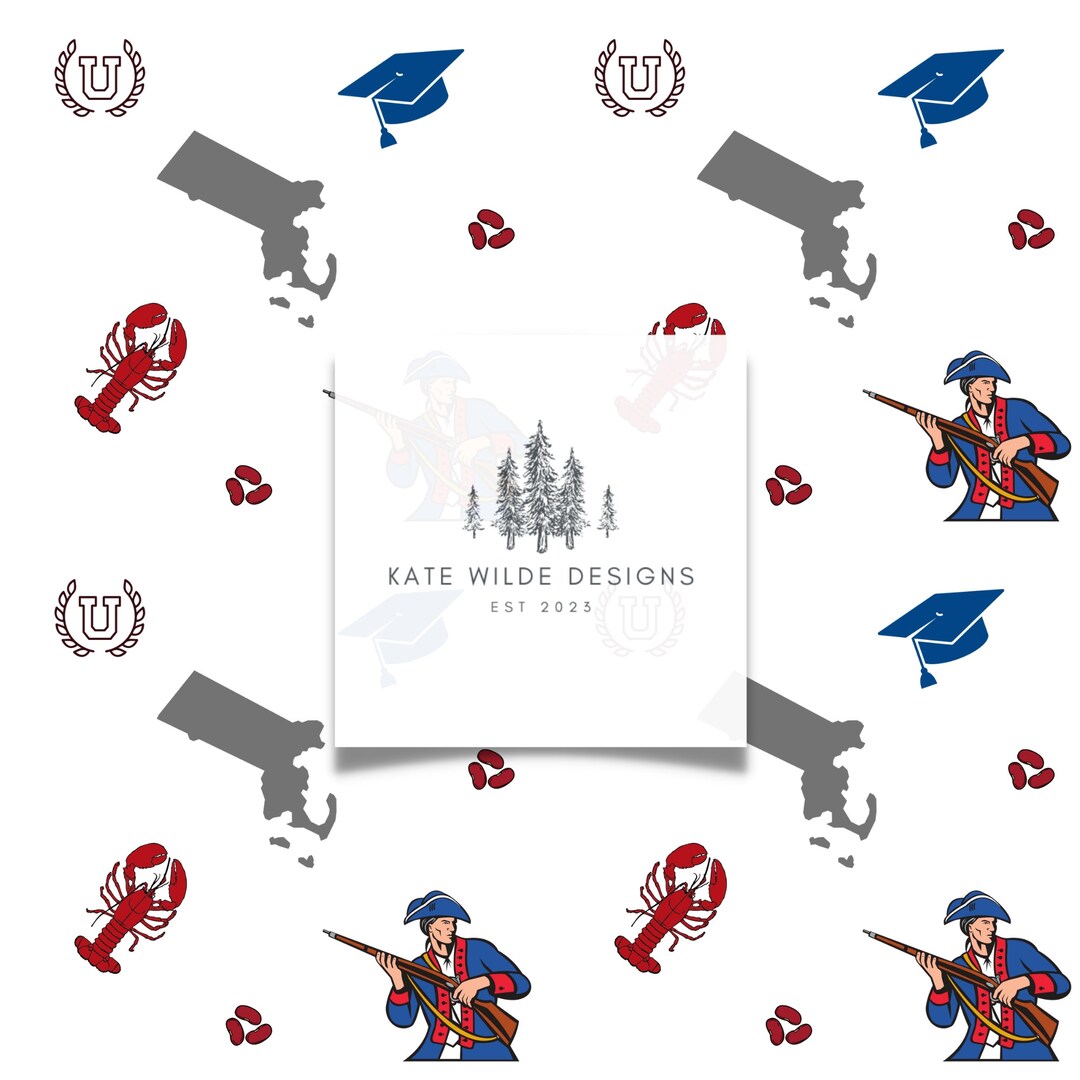 State Massachusetts Pattern, Seamless Repeat Pattern, Repeat Digital ...