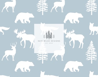 Wildpatroon in hut: eland, beer, vos, hert (digitale download)