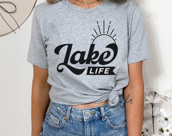 Lake Life Premium Comfort T-Shirt, Perfect Casual Wear for Lake Enthusiasts, Ideal Gift for Nature Lovers & Relaxation Seekers
