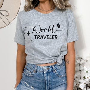 World Traveler Premium Quality T-Shirt, Adventure Seeker Tee, Perfect Gift for Globetrotters & Travel Enthusiasts image 4
