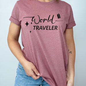 World Traveler Premium Quality T-Shirt, Adventure Seeker Tee, Perfect Gift for Globetrotters & Travel Enthusiasts image 3