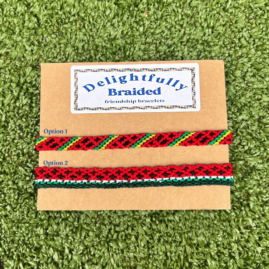 Watermelon Friendship Bracelet Etsy