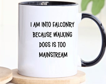 Antisocial Mug, Falconry Mug, Falconer Gift, Falconer Humor Mug, Funny Falconer Cup, Unique Falconry Gift, Personalized Mug, Customized Mug