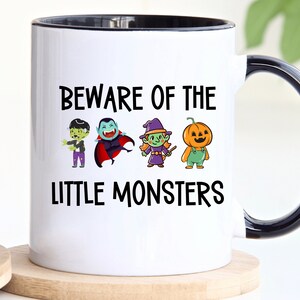 Halloween Monsters Mug, Monster-Themed Mug, Monster Lovers Gift Mug, Little Monsters Mug, Cute Halloween Gift Mug, Personalized Mug