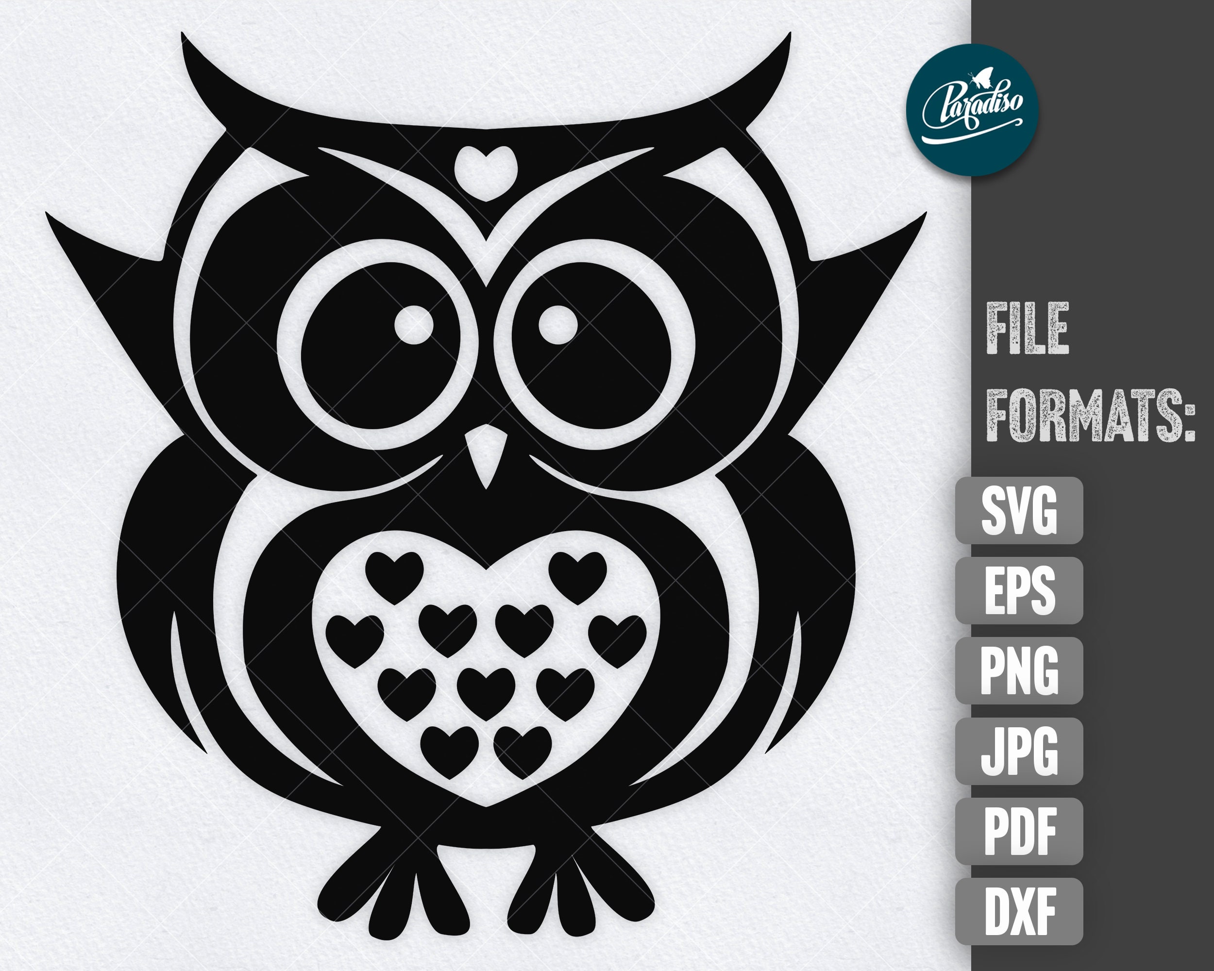 Owl SVG Cute Owl Cut File Cricut SVG Owl Clipart Instant Download Svg ...