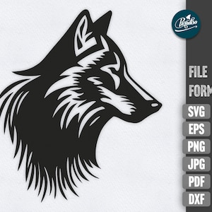 Wolf SVG - Woodland animals SVG instant download - Mountain Wolf cricut cut file - wolf SVG t-shirt design - Silhouette plotterfile